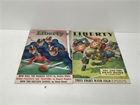 2 Liberty magazines WW2 - 1940, 1942