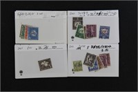 Switzerland Stamps Used Officials on dealer cards