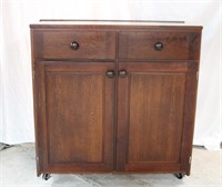 Solid wood Sideboard with 2 drawers and 2 doors