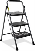 GOLYTON Folding Step Stool w/Anti-Slip Wide Pedal