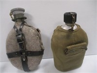 Pair Military Canteens
