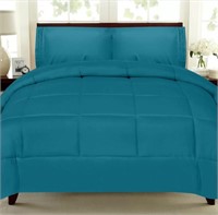 Sweet Home - Teal Alternative Solid Comforter King