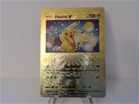 Pokemon Card Rare Gold Pikachu V