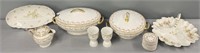 Austrian Porcelain Dinnerwares Lot Collection