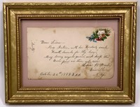 1883 card / NY 9" x 6.75" frame