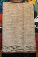 Vintage BLUMARINE Tweed Pattern Fur Trim Skirt