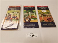 Trio of Vintage Standard Oil Road Maps-38 to 41