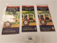 Trio of Vintage Standard Oil Road Maps-38 & 41