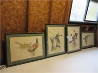 (4) "Charlie & Murphy" Framed Duck Prints