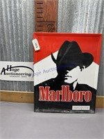 MARLBORO TIN SIGN, 17 X 21.5