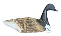 Vintage Primitive Wood Carved Brant Duck Decoy