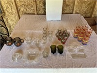 Atomic Juice Glasses (8)/Tomato Themed Glasses/etc