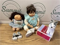 American doll Husky, Heritage mint doll & more