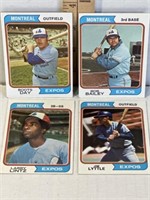 1970s Expos baseball cards