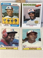 1970s Expos baseball cards