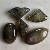 48.50 Ct Cabochon Labradorite Gemstones Lot of 5 P