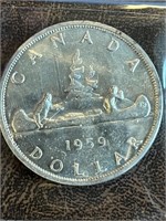 Canada 1959 Silver Dollar