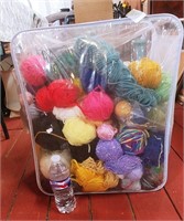 huge bag of assorted yarn