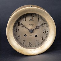 Bronze Chelsea Ship Bell Clock Max Kuner Co.