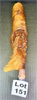 Hand Carved Wood Spirit signed by Wells
