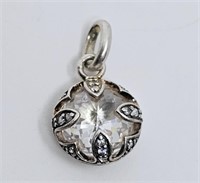 Thomas Sabo Sterling Silver Clear Stone Charm