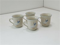 Brick Oven Vintage Goose Stoneware 3 Mug Set J142