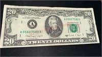 1988 A Series $20 dollar bill US currency note