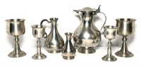 Pewter Goblets & Pitchers