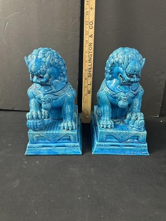 A Pair of Feng Shui Lion Statue,Chinese Guardian