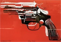 Andy Warhol “ Guns, C.1981-82” Framed Print
