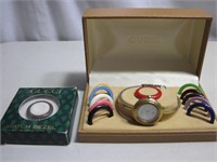 Vintage Gucci Watch with Interchangeable Bezels