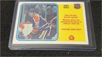 Early Wayne Gretzky 1982-83 Hockey Card