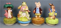 (4) Beatrix Potter Musical Figurines