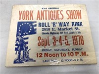 York Antiques Show Advertisement