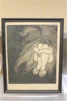Signed Etching "The Dream" by Karen Justyna