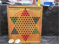 1940 Wood Chinese Checkers Set with Original