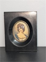 Small Vintage Framed Portrait Madame Recamier