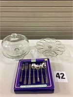 Stainless Steel Flatware & Cake Dishes