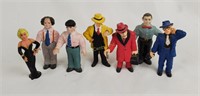 Vtg. Comic Character Figures, Dick Tracy 3 Stooges