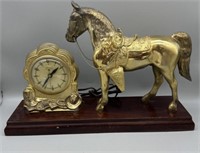 Horse Mantle Clock by United Electric Corp