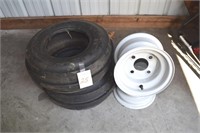 Tractor tires, rims