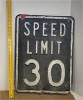 Heavy Embossed Speed Limit Sign