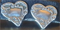 STERLING HAERT EARRINGS W/FILIGREE