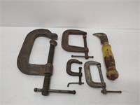 primitive clamps and knife