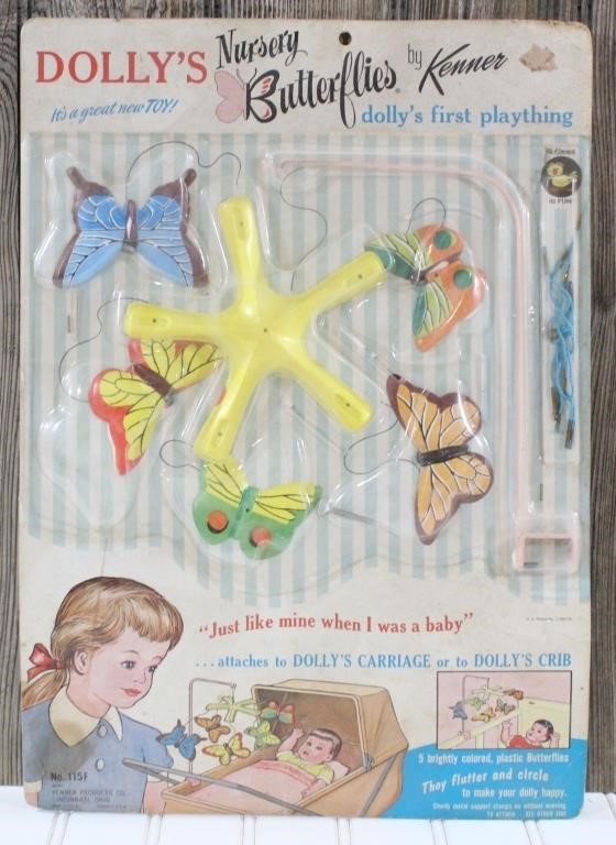 1964 Kenner Dolly's Nursery Butterflies (NOS)