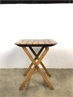 Small wooden folding table