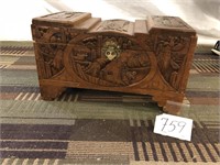 WOODEN CARVED BOX