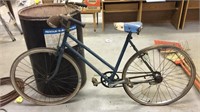 Vintage blue bicycle