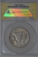 5 ANACS Graded Silver Half Dollars