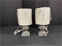Small Table Lamp Set with Shades